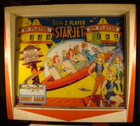Image # 51280: Star-Jet Early Production Backglass 
(Serial number JS1007.)