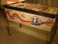 Image # 51284: Star-Jet Early Production Cabinet - Left 
(The five bumper caps are not original to this game. Serial number JS1007.)