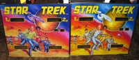 Image # 52947: Star Trek Backglass Comparison 
(The Early Production version is on the left. The version without the trademark symbol is on the right.)
