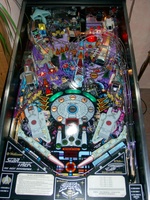 Image # 19076: Star Trek: The Next Generation Playfield 
(In this image, the plastic Borg ship has been removed.)
