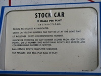 Image # 34702: Stock Car Instruction Card