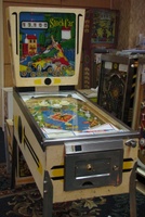 Image # 34703: Stock Car Cabinet - Full View 
(The doorbell on the front door is not original to this game.)