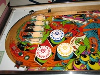 Image # 42361: Strange World Sample Game - Upper Playfield 
(Serial number 01137 S.)