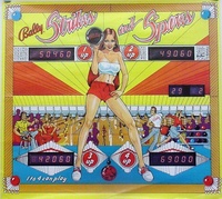 Image # 49091: Strikes and Spares Promotional Poster 
(Provided by Bally in 1978. Measured approximately 22 by 25 inches.)