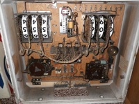 Image # 46701: Sunset Inside Backbox 
(In this backbox, the buffalo lamp socket and wiring that was missing from the factory has been added in by the game owner.)