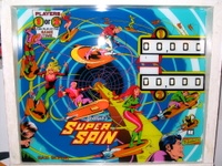 Image # 48213: Super Spin Backglass 
(Serial number 02589.)