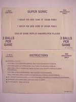 Image # 26315: Supersonic Instruction Card