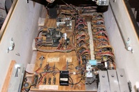Image # 46684: Surf Champ Sample Game - Inside Cabinet 
(Serial number 01261 S.)