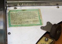 Image # 46675: Surf Champ Sample Game - Inked Serial Number 
(Serial number 01261 S.)
