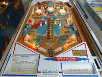 Image # 77498: Surf Side Sample Game - Illuminated Playfield 
(Serial number 01040 S.)