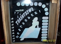 Image # 51268: Sweetheart Backglass - Reverse 
(This backglass is not clearcoated.)