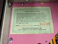 Image # 71186: Swinger Manufacturer's Certificate 
(Serial number 146386.)