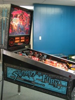 Image # 32699: Swords of Fury Prototype Cabinet - Left 
(Serial number X150006.)