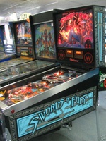 Image # 32700: Swords of Fury Prototype Cabinet - Right 
(Serial number X150006.)