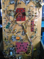 Image # 32702: Swords of Fury Under Prototype Playfield 
(Serial number X150006.)