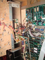 Image # 39442: Big Guns Inside Backbox - Left 
(Serial number 557 118502. System 11A CPU.)