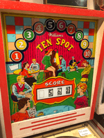 Image # 76817: Ten Spot Backglass 
(Serial number 58307.)