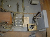 Image # 68134: Thing Fuse Block 
(Located inside the lower cabinet. Serial number 21550.)