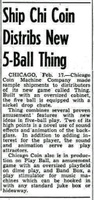 Image # 68411: Thing Billboard New Game Announcement 
(The Billboard, Feb-24-1951, page 65)