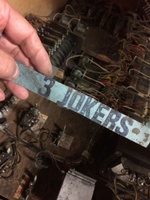 Image # 61169: 3 Jokers Name Strip 
(Found in the lower cabinet. Cabinet serial number 81346.)