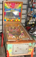 Image # 37375: 3-D Front View - Metal Rails 
(The metal rails on this cabinet were an aftermarket product added by the operator.)