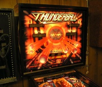 Image # 29148: Thunderball Illuminated Backglass 
(Serial number 584060.)