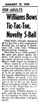 Image # 42017: Tic-Tac-Toe Billboard New Game Anouncement 
(The Billboard, Jan-12-1959, page 77)