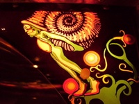 Image # 47437: Time Fantasy Illuminated Playfield Plastic 
(This is the upper right playfield ball arch plastic.)
