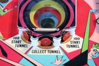Image # 42217: Time Tunnel Playfield - Detail 
(Serial number unknown.)