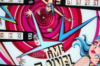 Image # 42211: Time Tunnel Backglass - Detail 
(Serial number unknown.)