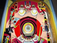 Image # 39274: Time Tunnel Upper Playfield 
(Serial number 1017.)