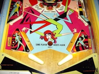 Image # 39275: Time Tunnel Lower Playfield 
(Serial number 1017.)