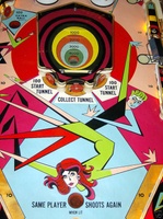 Image # 39276: Time Tunnel Center Playfield 
(Serial number 1017.)