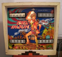 Image # 41544: Big Indian Sample Game - Illuminated Backglass 
(Serial number 1026 S.)