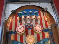 Image # 49624: Tivoli Illuminated Upper Playfield 
(The lower pop bumper does not have the correct cap as shown in the flyer.)