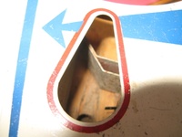 Image # 49628: Tivoli Outhole Diverter Gate 
(The gate is shown in the position that routes the ball to the right-side shooter alley instead of the kick-up lane below it.)