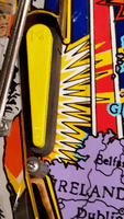 Image # 78857: The Who's Tommy Pinball Wizard Prototype Playfield - Higher-Positioned Flipper 
(Serial number 102959.)