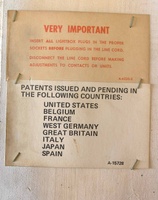 Image # 38759: Top Card Backbox Notices 
(From the game with serial number 08261.)