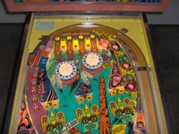 Image # 53427: Totem Sample Game Illuminated Upper Playfield 
(Serial number 01415 S.)