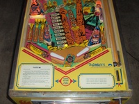 Image # 53429: Totem Sample Game Illuminated Lower Playfield 
(Serial number 01415 S.)