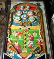 Image # 17271: Touchdown Playfield 
(The posts above the outlanes were not installed by the manufacturer.)
