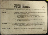 Image # 65719: Touchdown Instruction Card - 3 Balls