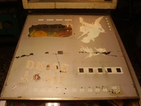 Image # 40152: Trail Drive Backglass - Reverse 
(Serial number 2328.)