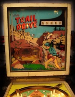 Image # 40141: Trail Drive Backglass 
(Serial number 2328.)