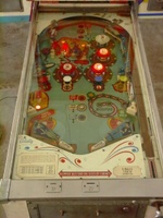 Image # 16778: Trio Playfield with Lockdown bar 
(This game has serial number TR 2106.)