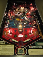 Image # 39136: TX-Sector Playfield With Lighter Trapezoids 
(Playfield is silkscreened. Serial number 40698.)