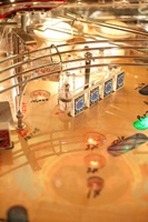 Image # 51444: TX-Sector Whitewood Playfield - Detail 
(Photographed at Chicago Pinball Expo 2011.)