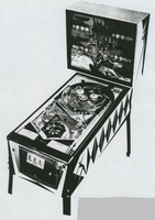 Image # 21730: A-Go-Go Promotional Photo Showing New Coin Door 
(From the German trade magazine M�nzautomat, January 1967, where it was written that the later-produced games were due to a high demand in Germany.)