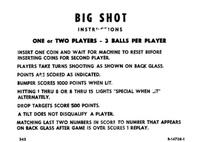 Image # 41634: Big Shot Instruction Card 3 Balls