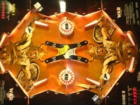 Image # 25714: War Playfield 
(This playfield version has two kick-out holes.)